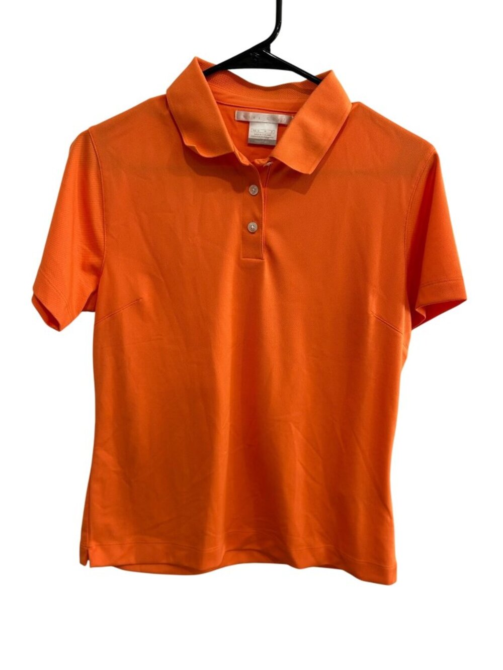 Nike Golf Bright Orange Dri-Fit Short Sleeve Polo Shirt Size M Athleisure Sporty